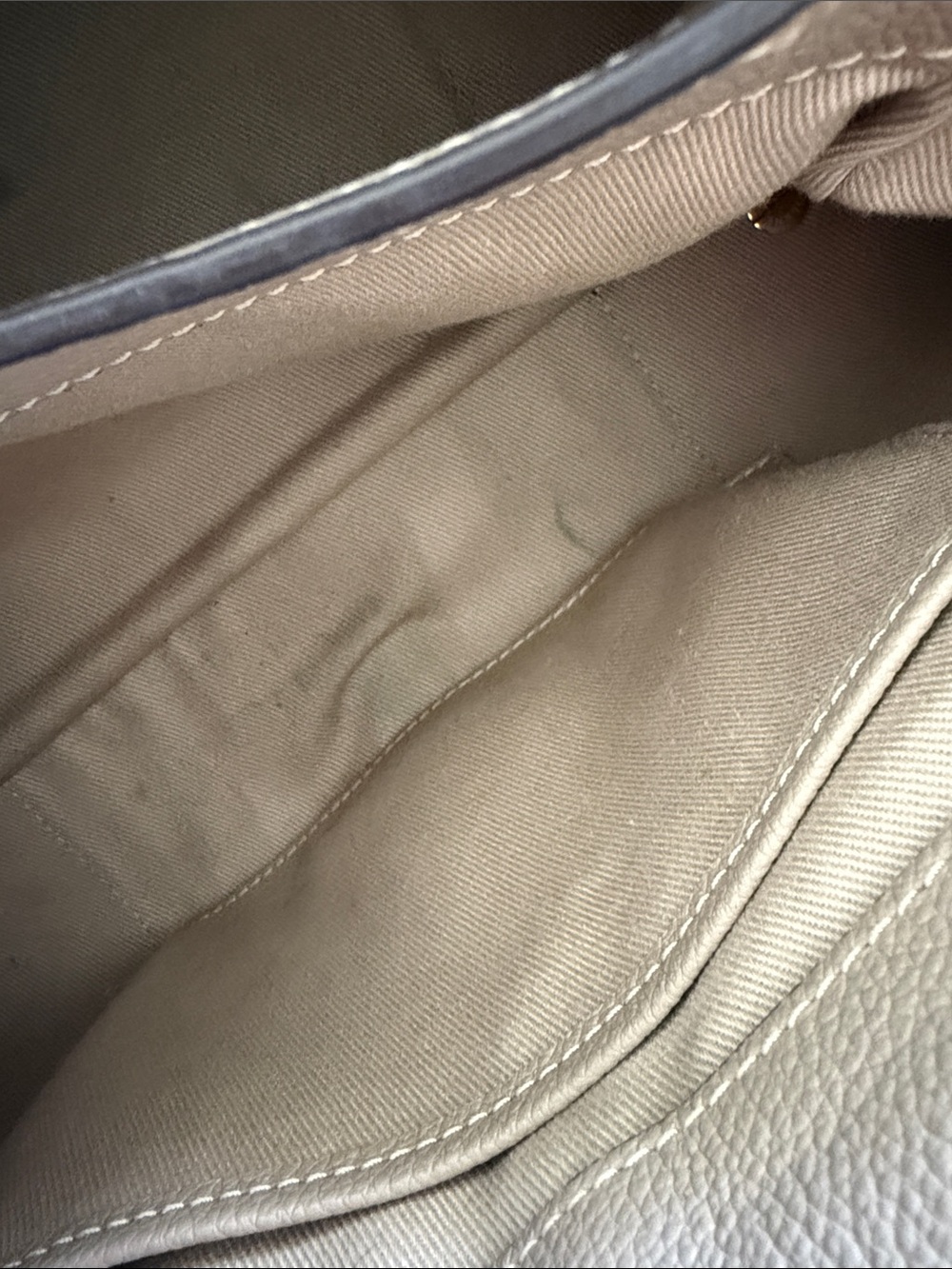 Polène Mokki Mini Handbag Purse Textured Taupe - Picture 8 of 9